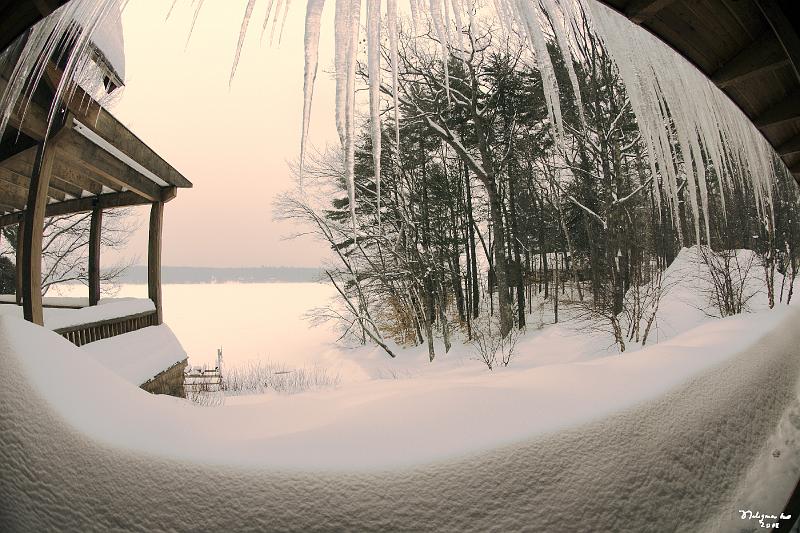 20080213_122653 D200 P2.jpg - Long Lake follwojng snow fall, Bridgton, Maine